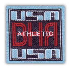 Nažehľovacie etikety stredné - athletic USA